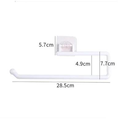 Kitchen Tissue Holder Hanging Toilet Roll Paper Holder Kitchen Paper Towel Rack Bathroom Cabinet Door Hook Holder Organizer