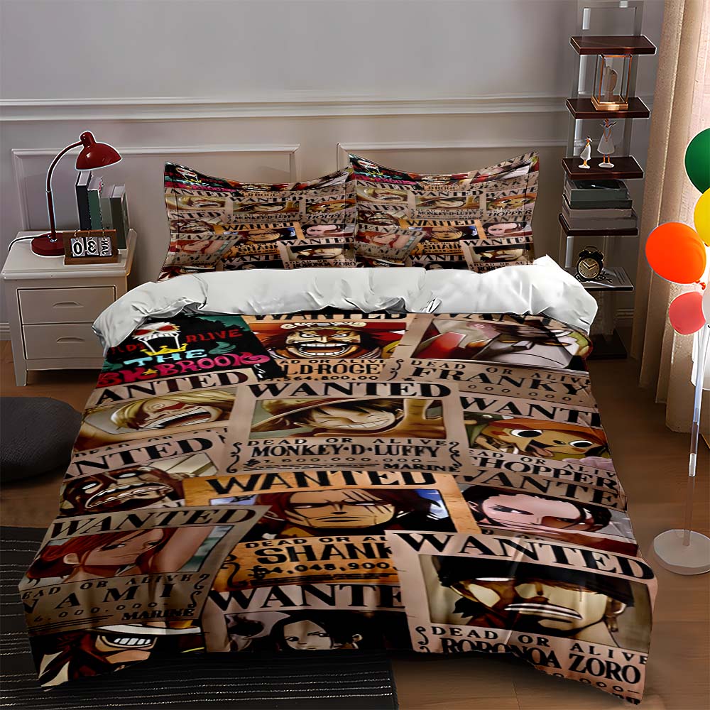 

Wanted poster collage Bedding Duvet cover sets Duvet covers Pillowcases gifts (1 * Duvet Cover 2 * Pillowcases, without duvet insert) 135x200cm