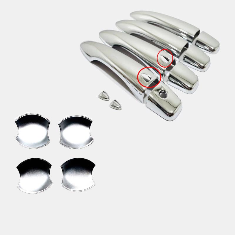 For Nissan Note E13    ABS carbonfiber Exterior Side Door Handle door Bowl sticker Cover Trim External accessories