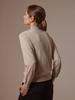 AYIHOLIC CASHMERE Mock Neck Merino Wool Knit