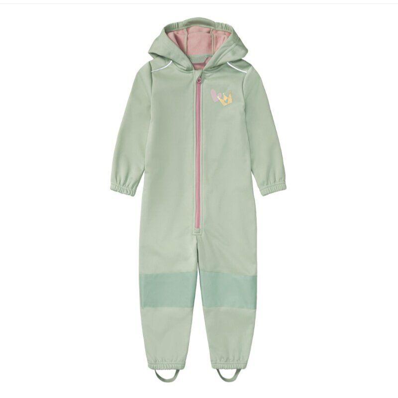 Outdoor Windproof Soft Shell Children's Jump Suit Boys and Girls Jumpsuit Romper Fleece-lined Heattech Waterproof Export