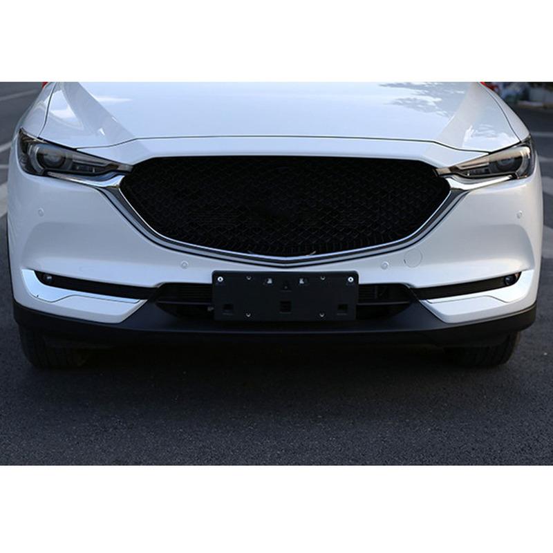 For Mazda CX-8 CX8 2016 2017 2018    Sticker Ornament Body Cover Trim Front Head Fog Light Hoods Lamp Frame Eyebrow