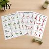 Full Body Workout Wandkaart 3 Stuks Vrouwen Poster Set, Krachttraining Gids voor Armen Benen Heupen Heffen Heupen, Oefening Thuisgym, Fitness Kunst
