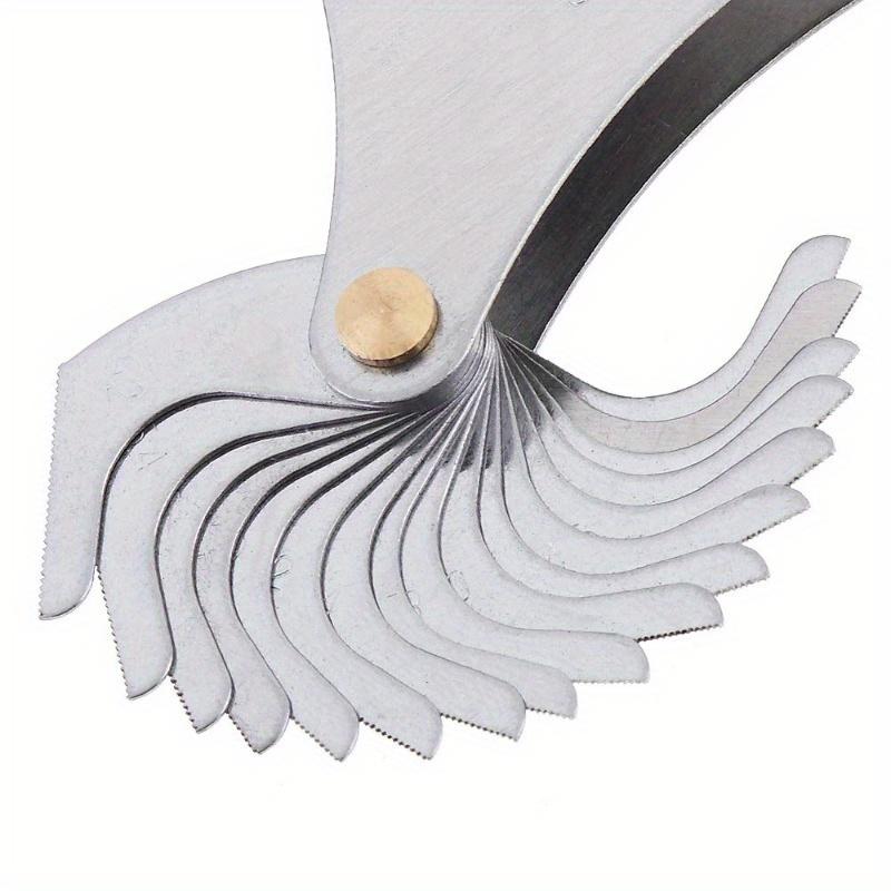 SAE Screw Thread Pitch Gauge Stainless Steel US Specification 60°Thread Gauges with Blades Range 4-84 for Industrial Measurement