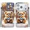 Für Apple 17 Tier Hülle Löwe Panda Leder Handyhülle Für iPhone 17 Pro Max Air Wallet Flip Coque Karte Magnetisch Schutzhüllen