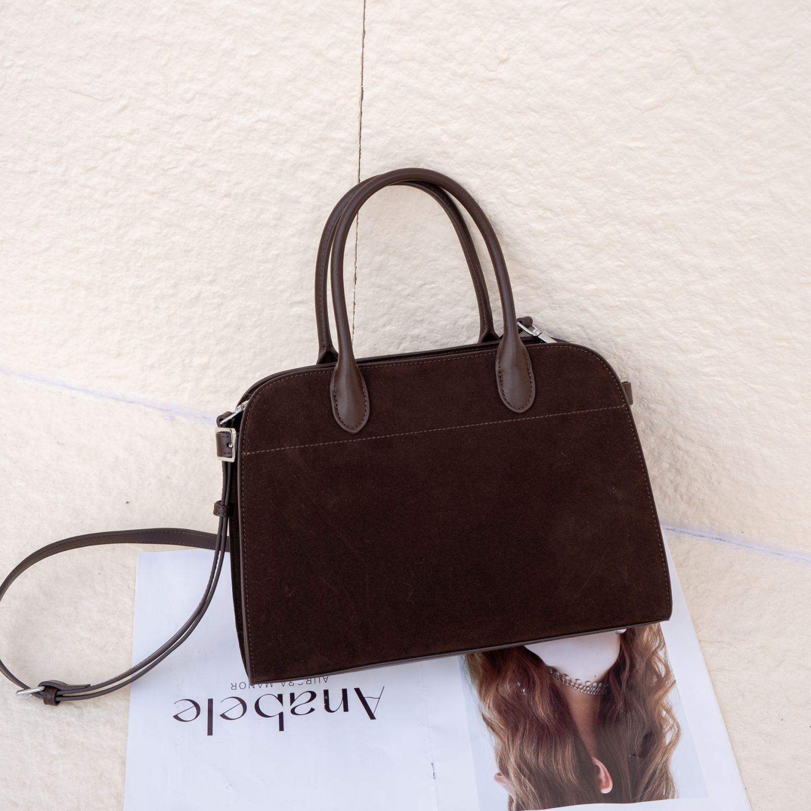 

Frosted Cowhide Tote Bag Woman Genuine Leather Handbag 2026 New Fashiable Ladies Cow Leather Shoulder or Crossbody Bag