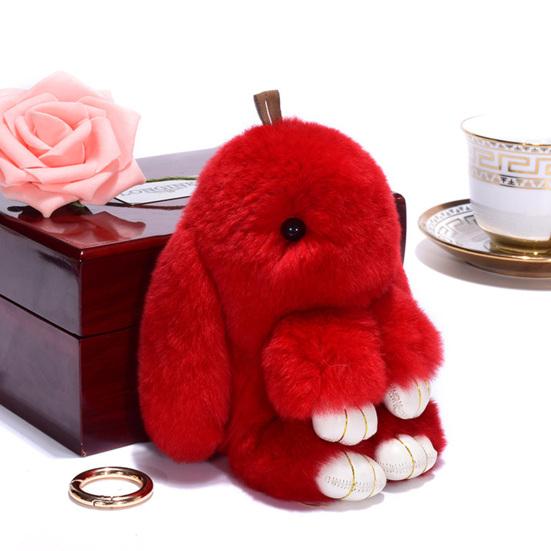 Breloc Iepuraș Super Moale Pluș Faux Minunat Păpușă Iepure Plușuri Decor Rucsac Pandantiv Iepure Umplut Colorat Jucărie Păpușă Copii Cadou de Ziua de Naștere