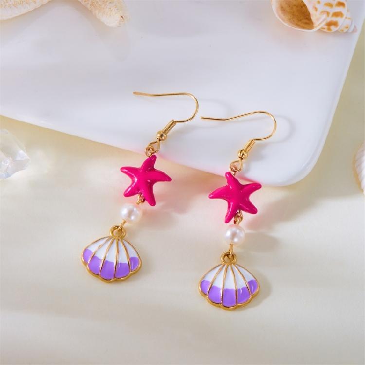 Nauticals Inspire Shell Shape Earrings Jewelry With Secure Hook Closure Comfortable Designs for Special Occasions