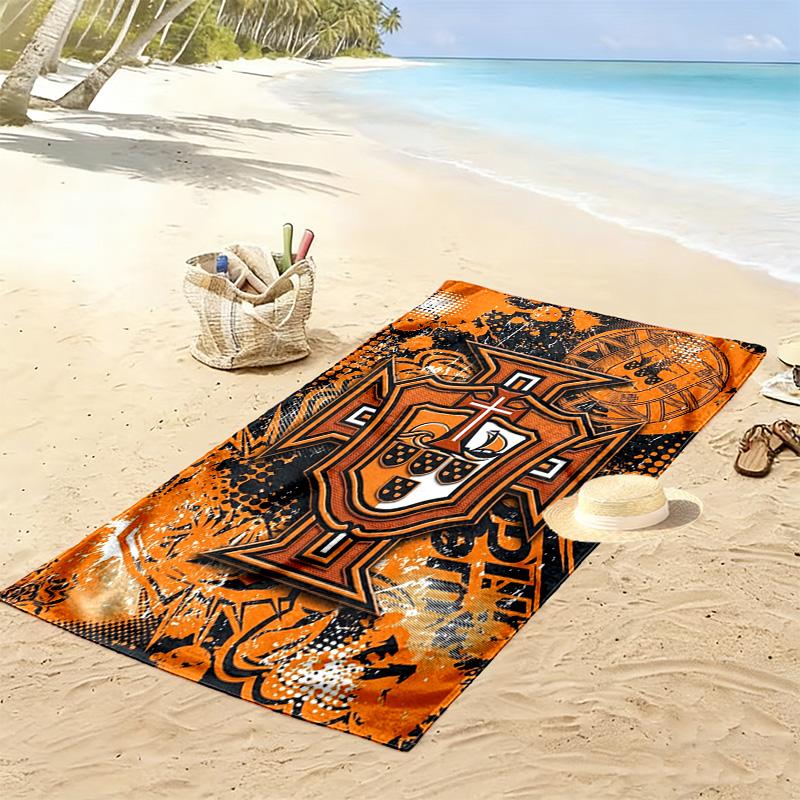 Portuguese Heritage Pride Beach Towel Portable for Travel Beach Towel for Vacation Photos Absorbent Bath Towel Seaside Quick-drying Swim Towel