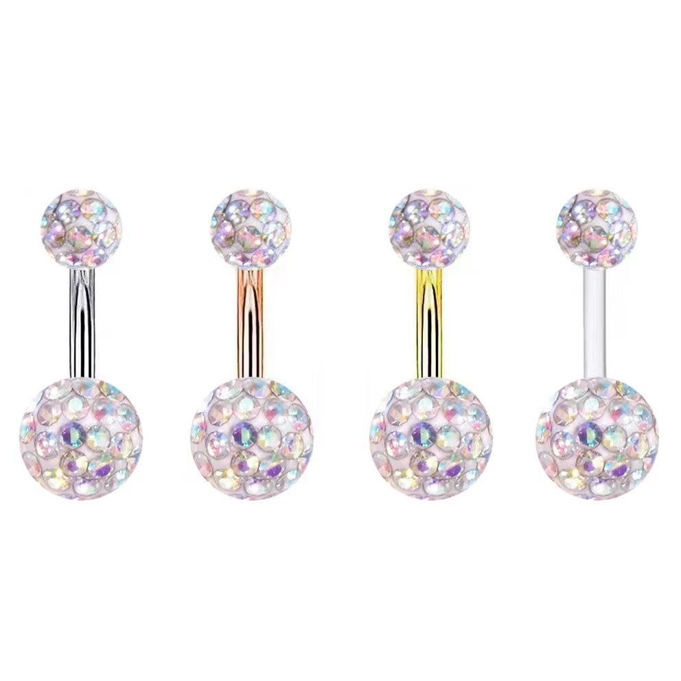 

Набор из 8 шариков из полимерной глины, обернутых пленкой, для пирсинга пупка - Украшения для пупка, Пирсинг тела Steel Bar