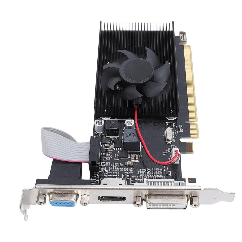R5 230 Computer Graphics Card 2GB 64 Bit GDDR3 VGA DVI HD Multimedia Interface 625MHz Core Frequency PCI Express X16