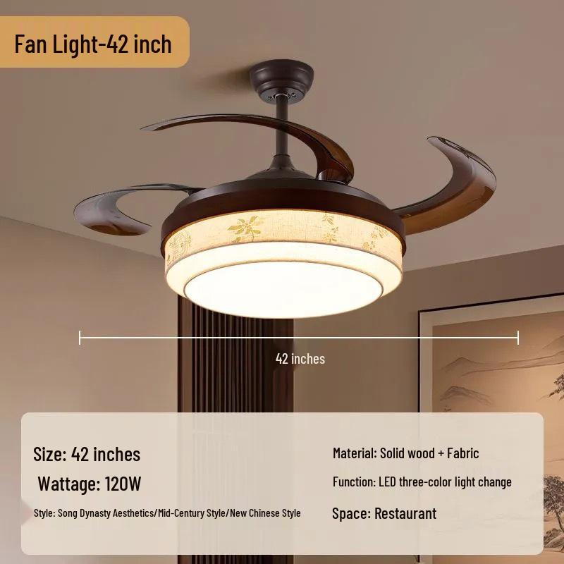 Song Dynasty Aesthetic Ceiling Light - New Chinese Style for Living Room, Bedroom & Study