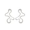 Minimalist Irregular Hollow Geometry Metal Stud Earrings Punk Statement Gold Color Earring Women's Charm Ear Jewelry