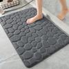 1pc Stone Pattern Memory Foam Bath Mat Non-slip Bathroom Carpets In Wash Basin Bathtub Side Floor Rug Shower Room Doormat