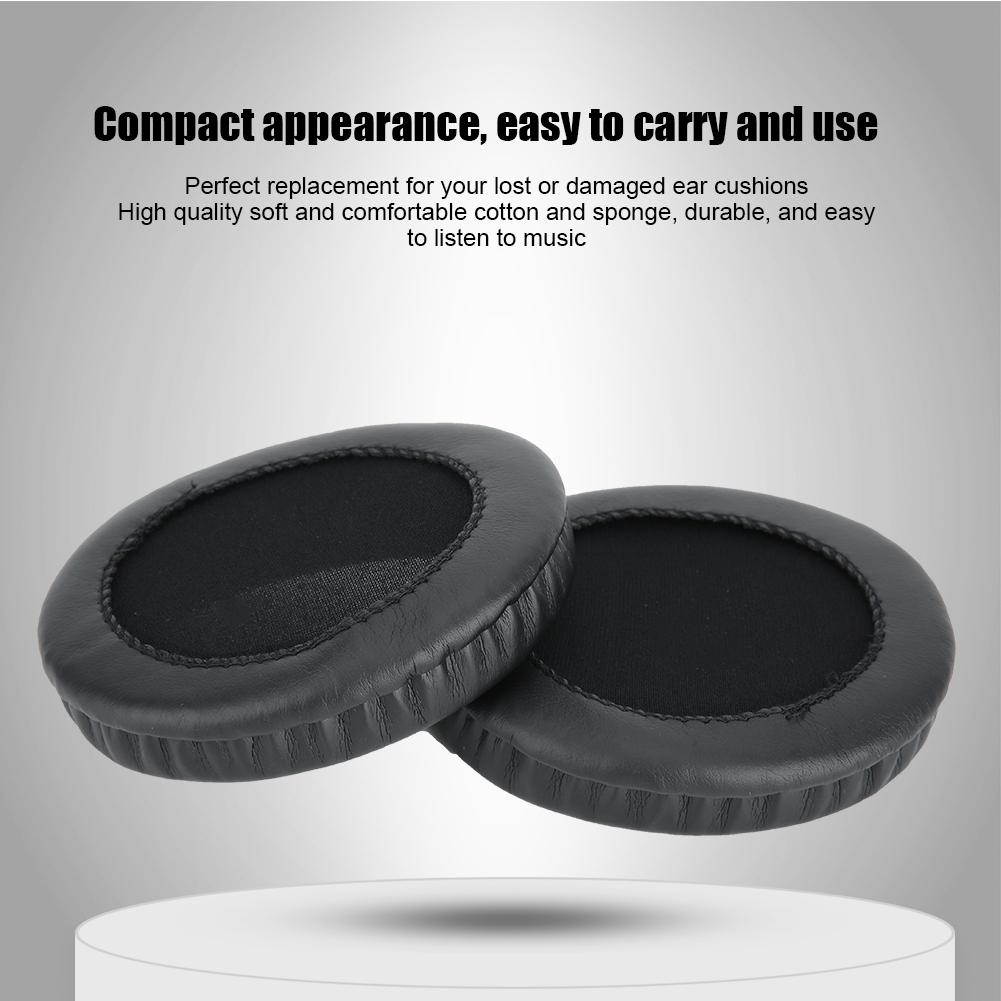 2Pcs Ear Pad Cushion Black Cotton Headphone Accessories Fit for shure SRH840 SRH440 SRH940 HPAEC840