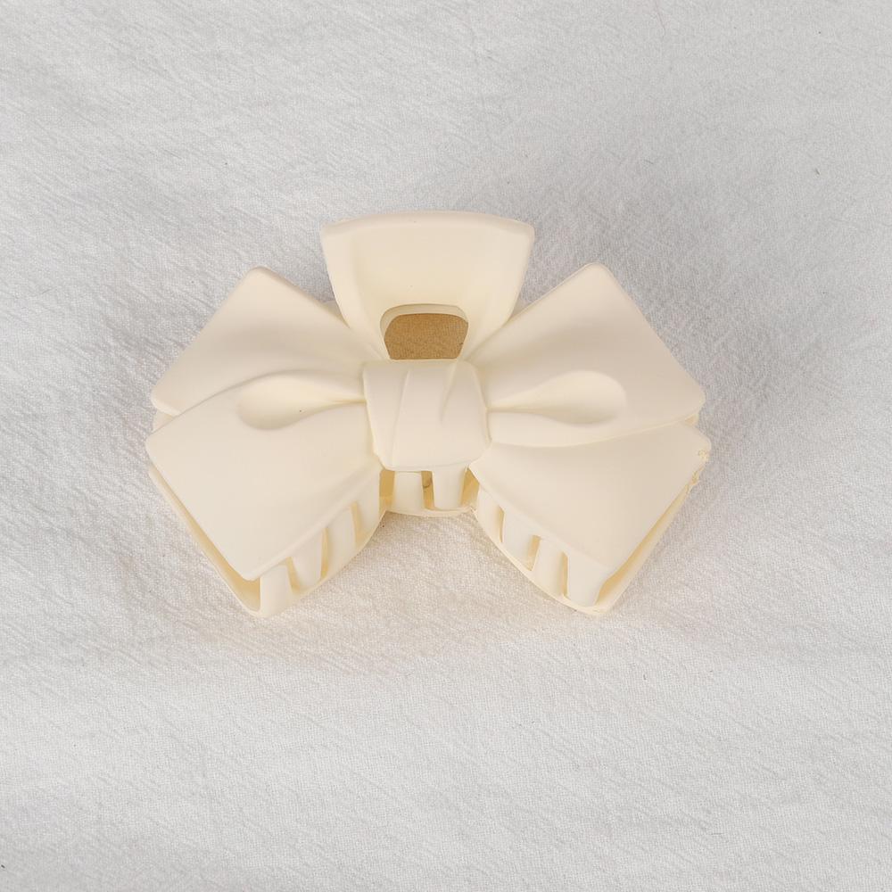 New Candy Bowknot Hair Claw Clips Women Girls Matt Plastic Big Bow Ponytail Holder Hair Clamps Crab Barrettes Hair Accessories