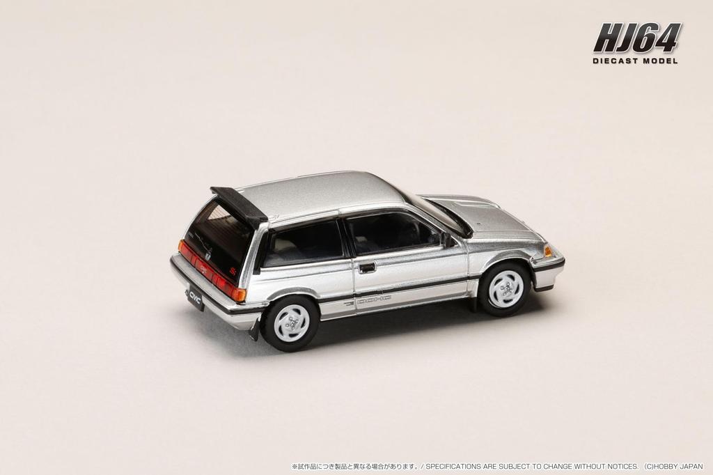 1/64 Honda Civic (AT) Late Version with Genuine Optional Parts, Silver