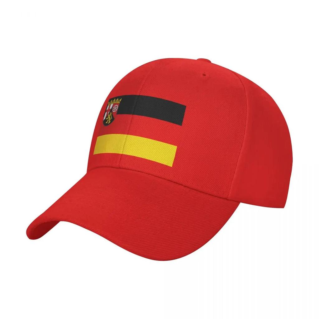 Flag of Rhineland-Palatinate, GerUnisexy Baseball Cap Wild Ball Hat Golf Wear fishing caps Unisex Unisex's Luxury Women's