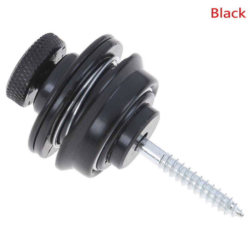 

1 шт. Пуговица-замок для гитарного ремня Аксессуары для акустической, электрогитары, бас-гитары чёрный