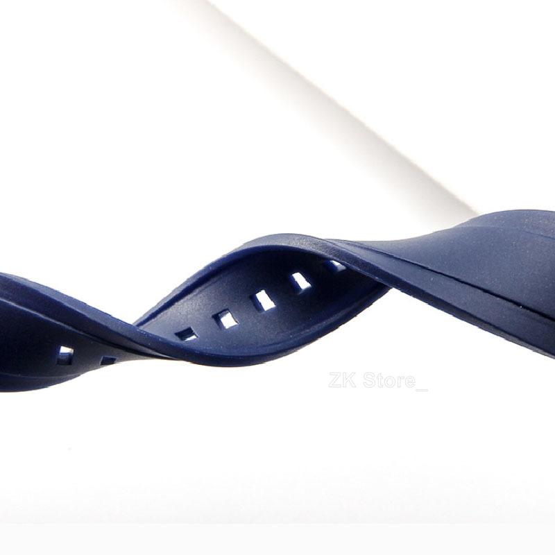 20mm 22mm TPU Silicone Watch Strap for Rolex Rubber Watch Band for Seiko Quick Release Silicone Diving Bracelet Butterfly Clasp