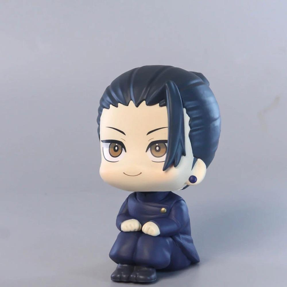 10CM Anime Jujutsu Kaisen Geto Suguru High School Satoru Gojo Look Up Sitting Cute Q Version Model Toy Gift Action Figure