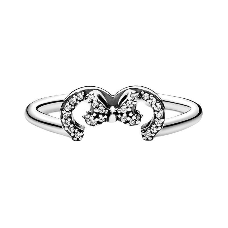 Pandora Disney Minnie s Silhouette Cubic Zirconia Sterling Silver Ring Women s 197509CZ серебряный