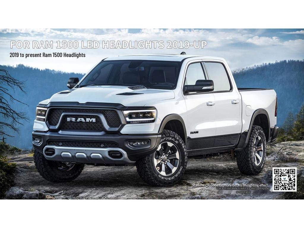VLAND LED Headlight Assembly for 2019+ Dodge Ram 1500 with Turn Signal