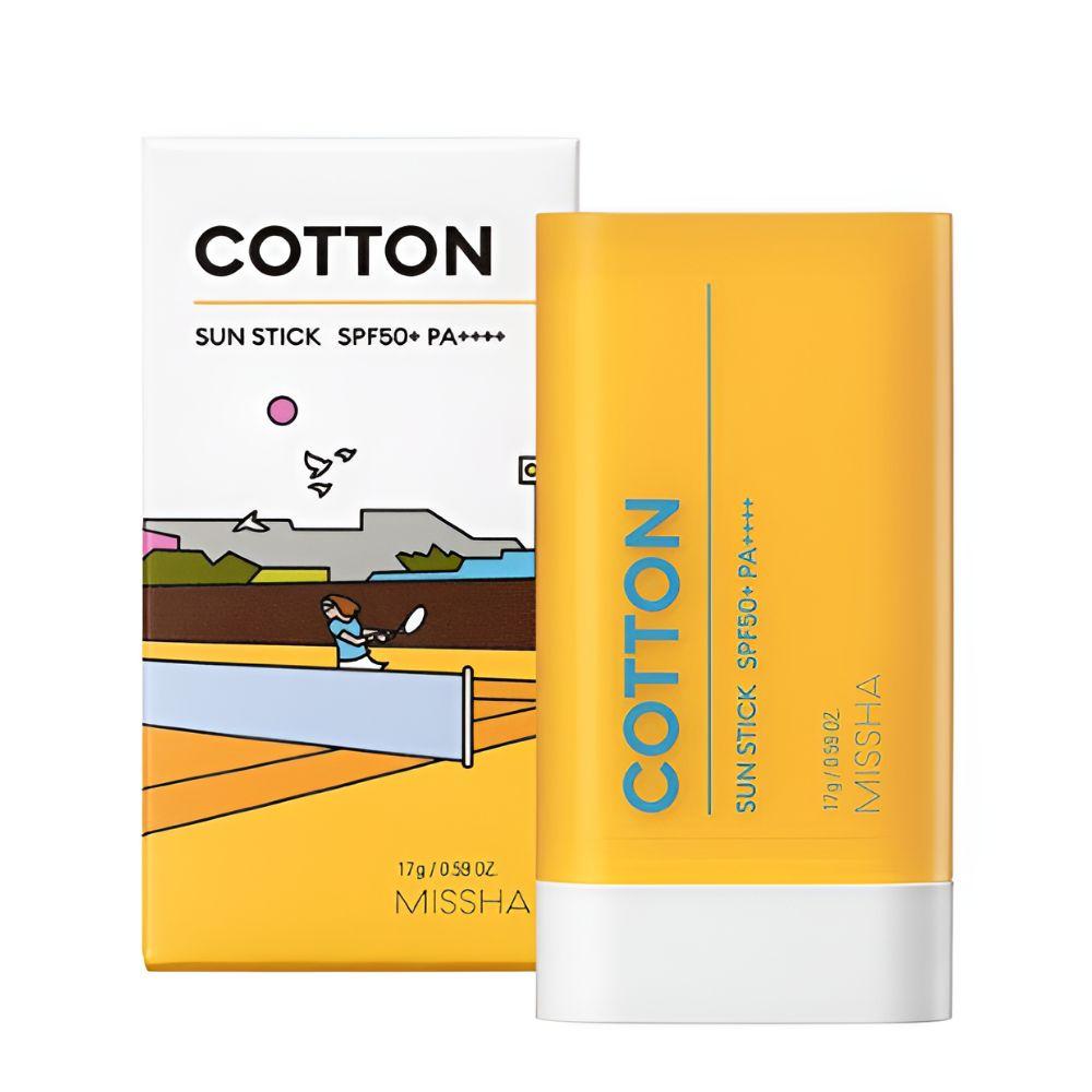 

Missha All Around Safe Block Cotton Sun Stick SPF50+ PA++++ Portable UV Protection Sunscreen 17g
