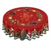 Christmas Tablecloth with Holiday Decorations for Dining Table and Placemat