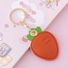Leather Strawberry Lemon Keychain Case Holder  Women Car Key Ring Charm Bag Car Pendant Gift Anti-Lost Pet Dog Cat Collar