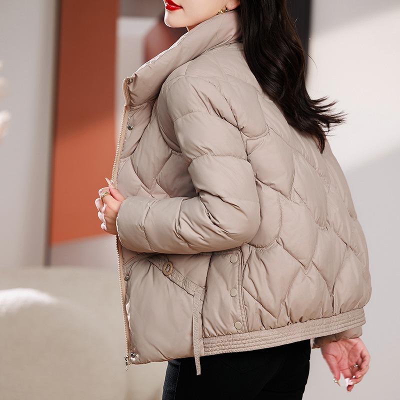 Padded-padded Clothes, Women's Short Styles, Thickened and Thin Down, Loose Stand-up Collar, Small Padded Jacket, Cold-proof Temperament