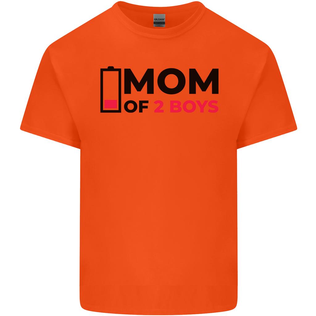 Mom of Two Boys Funny Mothers Day Unisexs Light Cotton TShirt