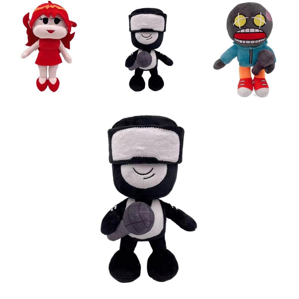 Cozy And Colorful Friday Night Funkin Plush Toy Featuring Fnf Girlfriend And Whitty Stuffed Doll