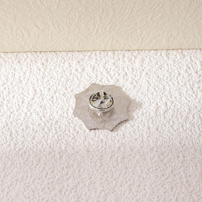 Little Red Umbrella Creative Umbrella Company Logo Metal Brooch Backpack Corsage Accessories Badge