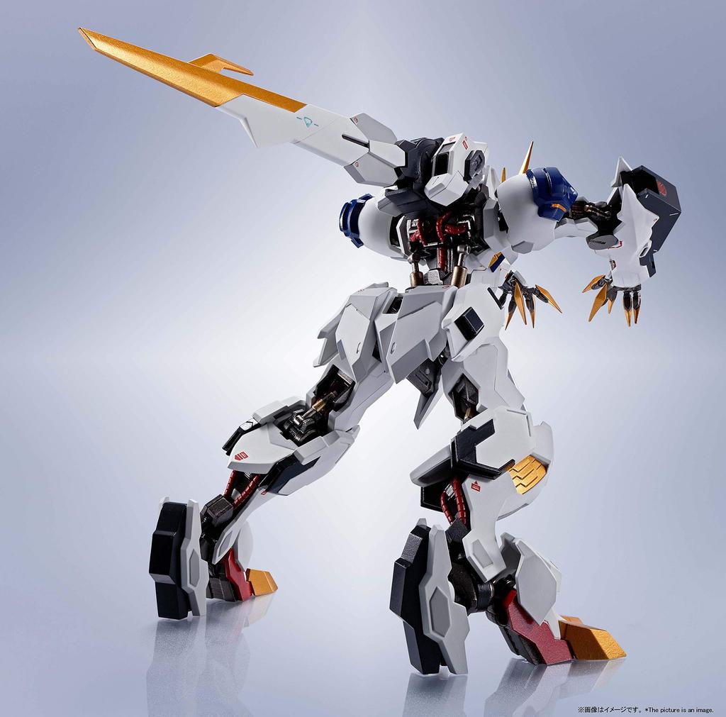 TAMASHII NATIONS KOVOVÝ ROBOT Spirits Mobile Suit Gundam Orphans Gundam Barbatos Lupus Rex 150mm malovaná pohyblivá figurka Iron-Blooded [BOČNÍ RUBRIKA] cca.