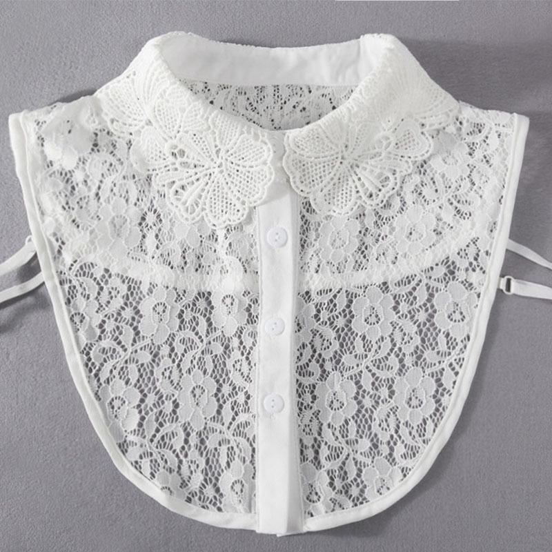 Girls' Lace Stand-Up Frill Collar: Autumn & Winter Versatile Decorative Shirt Layer 