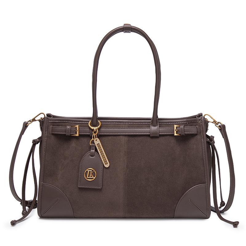 2025 Suede Motorkárska Taška: Všestranná Crossbody & Ramenná Kabelka na Jeseň/Zimu