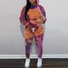 Autumn And Winter Women'S New Hooded Sweater Sports Suit Casual Design Colorful + Printing