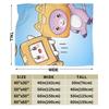 Foxy Boxy and Rocky Lankybox Blanket Quality Super Soft Throw Blanket Winter Decorative Living Room Fashion Bedspread 013