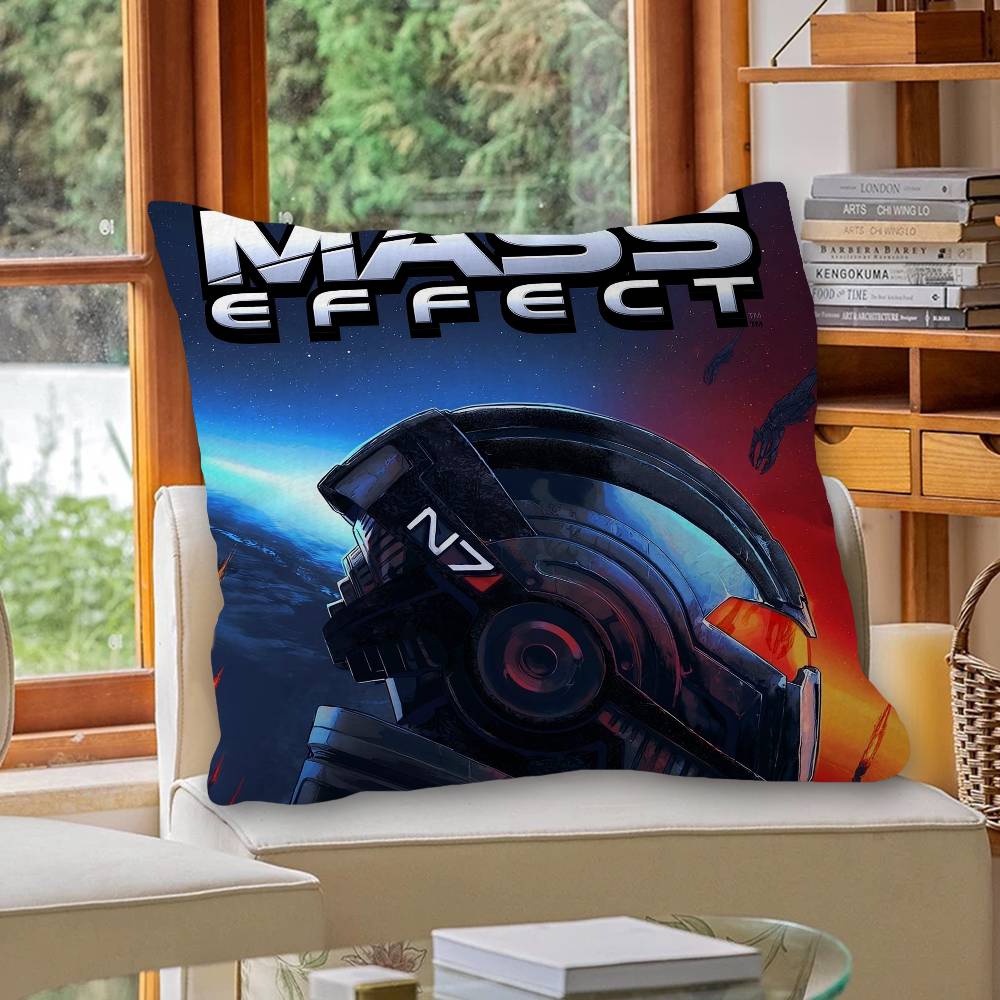 Mass Effect Game Pillow Cushion Cover Pillowcase Living Room Sofa Home Decor
