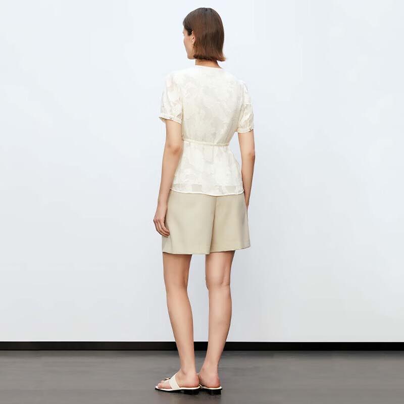 JESSIE Pleated High-Waist Wide-Leg Shorts