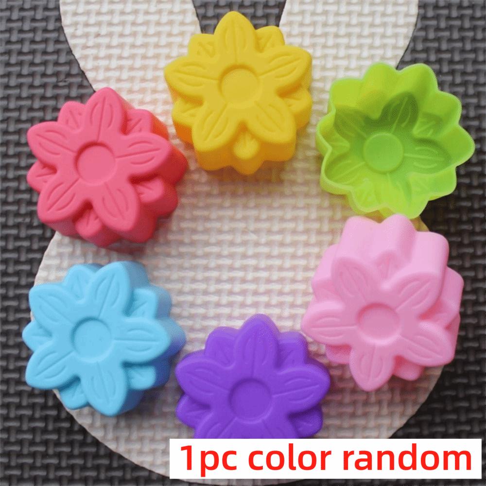 5cm Cupcake Baking Tools Flower Designs Mould Mini Soap Molds New Silicone Cake Mold