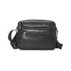 Whatna Antik-Stil Gebrämtes Natürliches Rindsleder Schultertasche für Herren, Crossbody Brusttasche mit Seitenfach für iPad (10,5 "), Große Umhängetasche