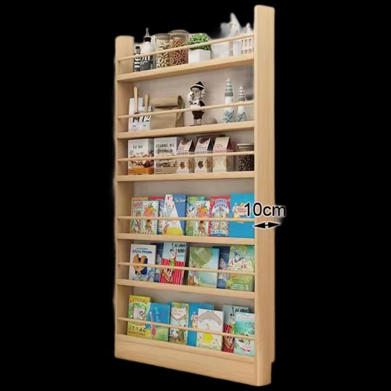 Changbaosen Ultra-Thin Kids' Solid Wood Bookshelf