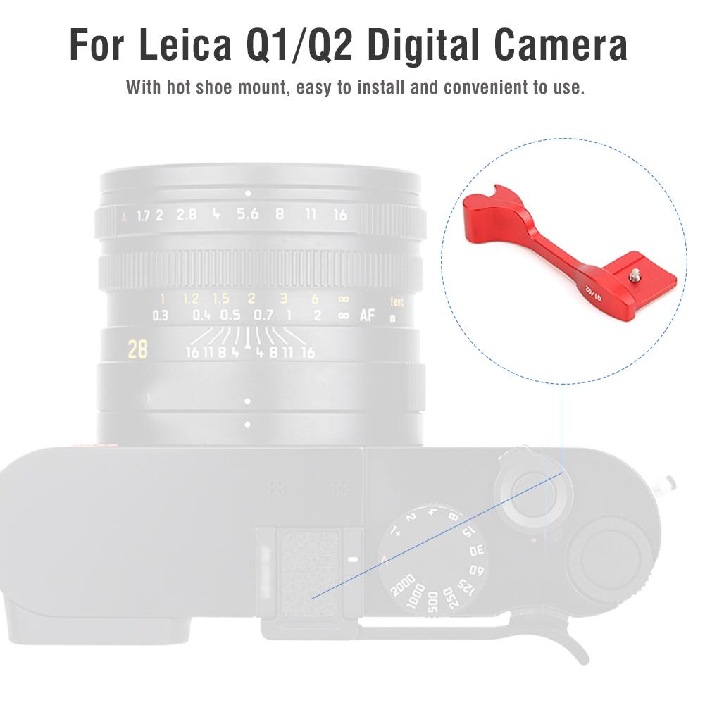 Aluminium Alloy Hot Shoe Thumb Up Grip Handle Accessory for NaLeica Q1/  Digital Camera