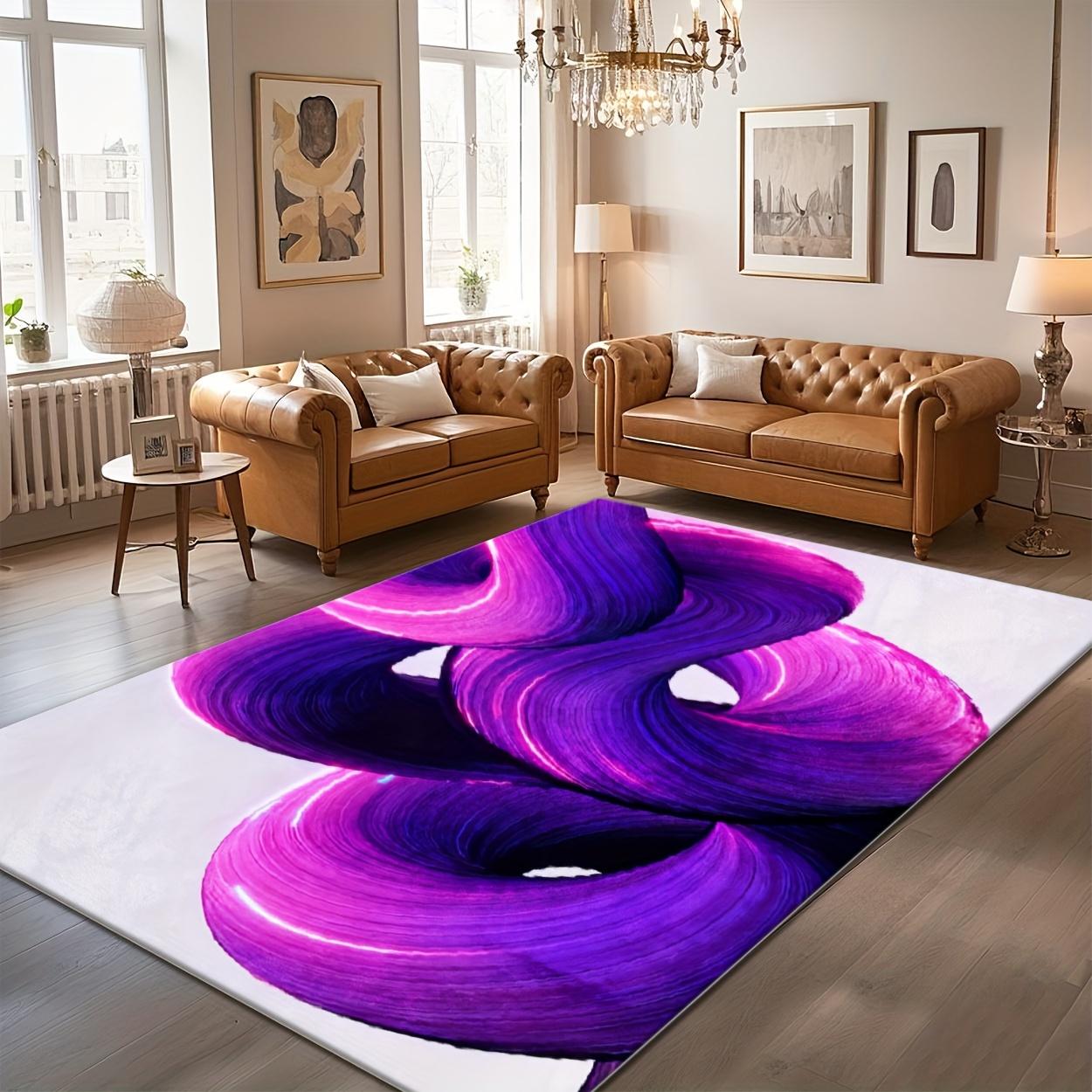Mystiek Paars Sterrengebergte Vloerkleed Abstract Kosmisch Landschap Woonkamer Slaapkamer Wasbare Vloermat 80X120CM