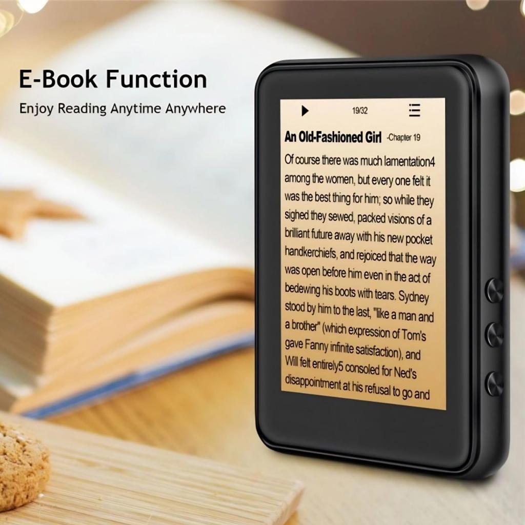 Bluetooth MP3 HD Plně dotykový displej Přehrávač hudby podporuje 256GB paměť Přenosný Walkman s FM a Hlasovým záznamníkem Přehrávač, 2,4palcový Přehrávač, Rozšíření, Rádio,