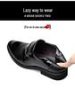 Men's Formal Leather Shoes with Height Increase - Genuine Shiny Cowhide for Business & Weddings