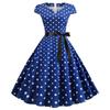 QICED Fashion Summer Spring Short Sleeve V-Neck Casual Dresses