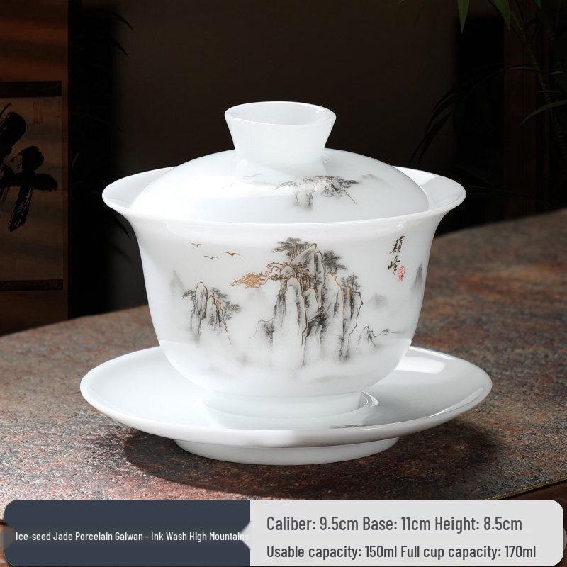 Large Ceramic Kung Fu Gaiwan Tea Bowl